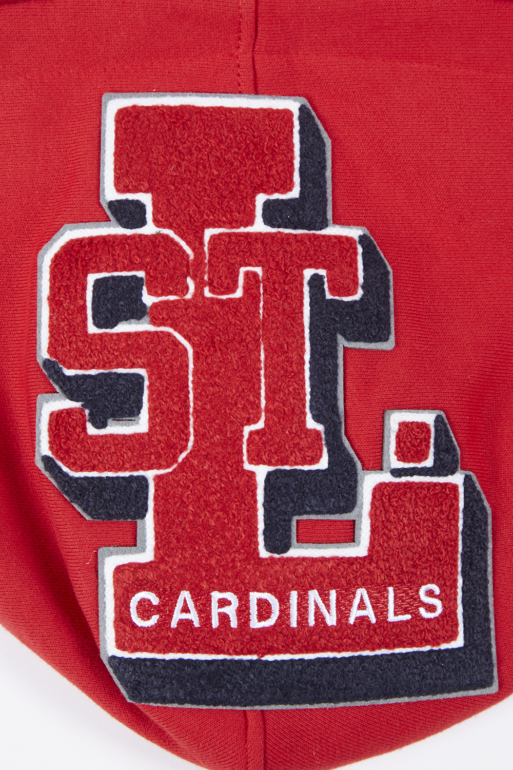 MLB ST. LOUIS CARDINALS MASH UP MEN'S RIB FLC PO HOODIE (RED/MIDNIGHT NAVY/RED)