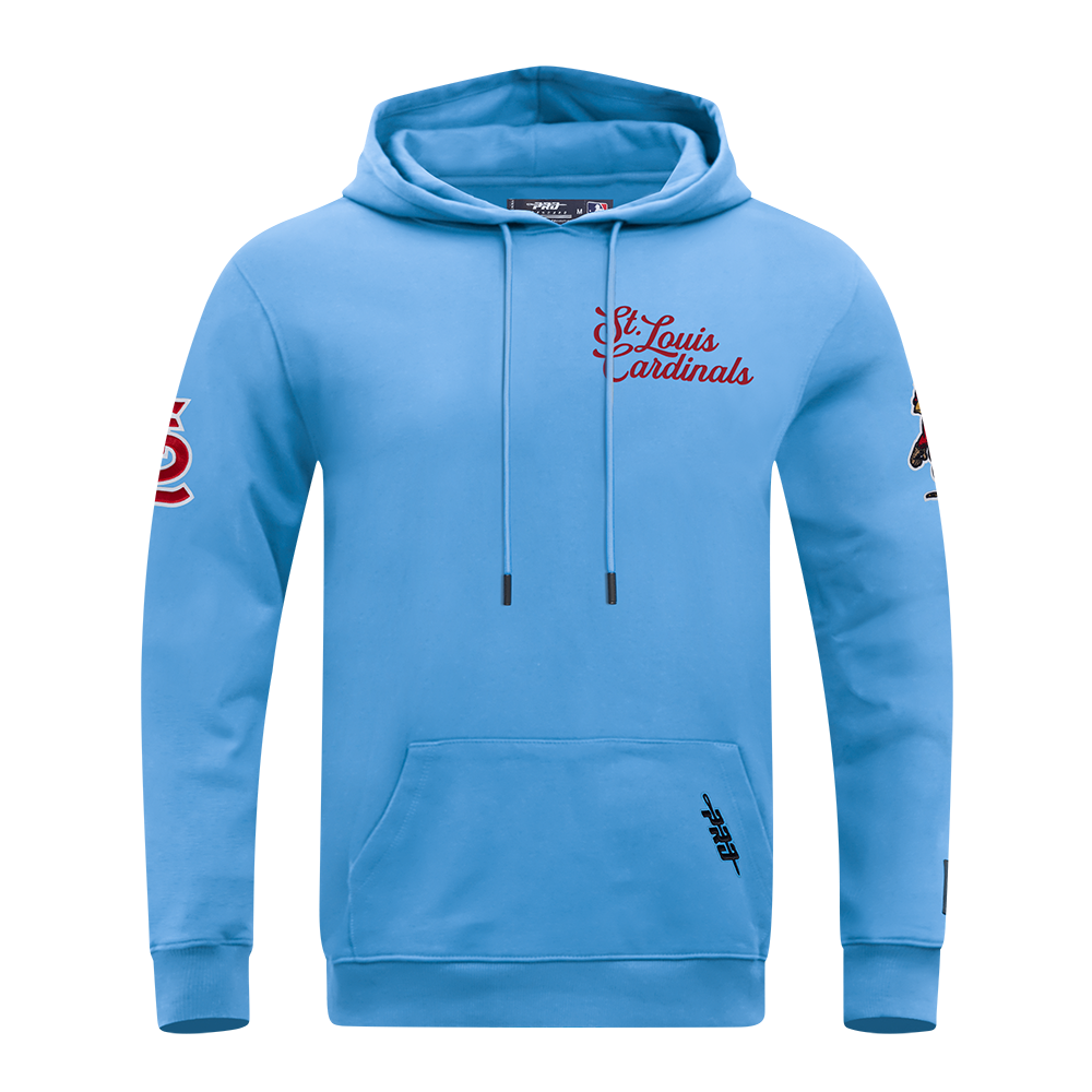 MLB ST. LOUIS CARDINALS SOUVENIR MEN'S FLC PO HOODIE (UNIVERSITY BLUE)