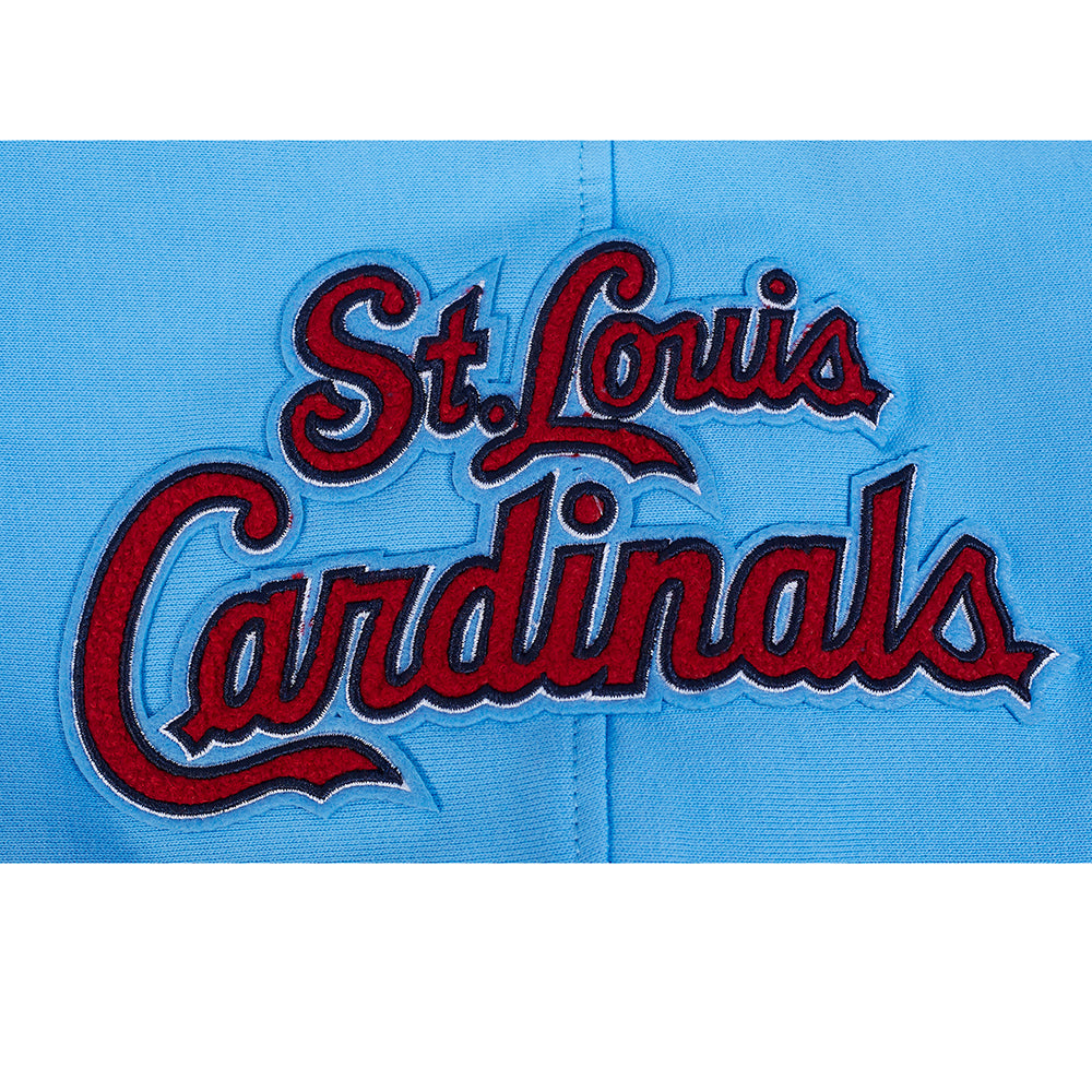 MLB ST. LOUIS CARDINALS SOUVENIR MEN'S FLC PO HOODIE (UNIVERSITY BLUE)