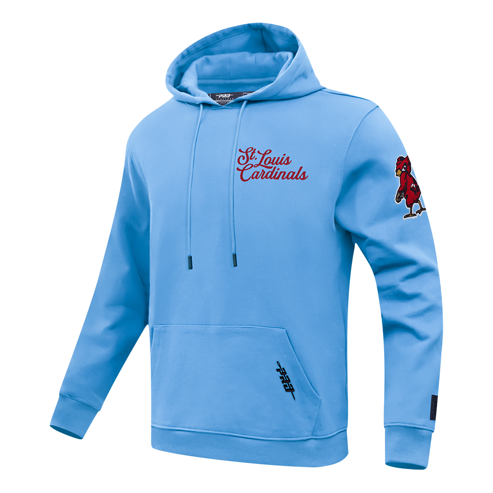 MLB ST. LOUIS CARDINALS SOUVENIR MEN'S FLC PO HOODIE (UNIVERSITY BLUE)