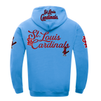 MLB ST. LOUIS CARDINALS SOUVENIR MEN'S FLC PO HOODIE (UNIVERSITY BLUE)
