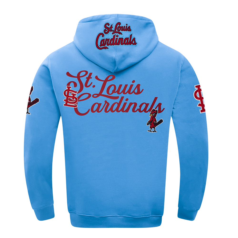 MLB ST. LOUIS CARDINALS SOUVENIR MEN'S FLC PO HOODIE (UNIVERSITY BLUE)