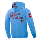 MLB ST. LOUIS CARDINALS SOUVENIR MEN'S FLC PO HOODIE (UNIVERSITY BLUE)