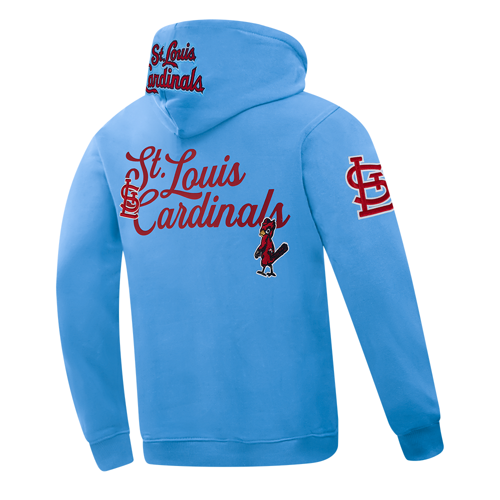 MLB ST. LOUIS CARDINALS SOUVENIR MEN'S FLC PO HOODIE (UNIVERSITY BLUE)