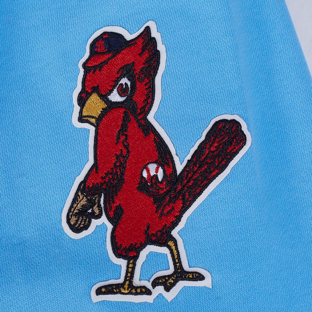 MLB ST. LOUIS CARDINALS SOUVENIR MEN'S FLC PO HOODIE (UNIVERSITY BLUE)