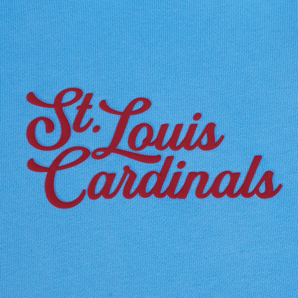 MLB ST. LOUIS CARDINALS SOUVENIR MEN'S FLC PO HOODIE (UNIVERSITY BLUE)