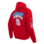 MLB ST. LOUIS CARDINALS BEST OF CHANDAIL À CAPUCHON EN MOLLETON À ÉPAULES TOMBANTES POUR HOMME (ROUGE)
