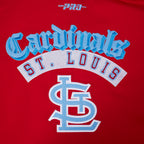 MLB ST. LOUIS CARDINALS BEST OF CHANDAIL À CAPUCHON EN MOLLETON À ÉPAULES TOMBANTES POUR HOMME (ROUGE)