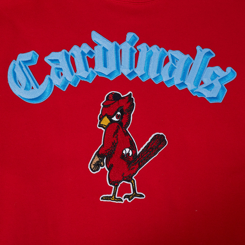 MLB ST. LOUIS CARDINALS BEST OF CHANDAIL À CAPUCHON EN MOLLETON À ÉPAULES TOMBANTES POUR HOMME (ROUGE)