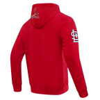 MLB ST. LOUIS CARDINALS CITY ARCH CHANDAIL À CAPUCHON EN MOLLETON POUR HOMME (ROUGE)
