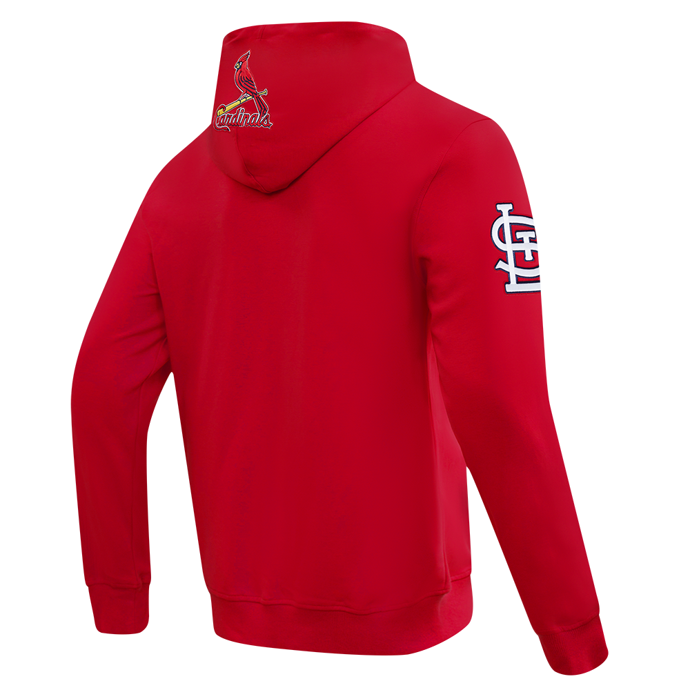 MLB ST. LOUIS CARDINALS CITY ARCH CHANDAIL À CAPUCHON EN MOLLETON POUR HOMME (ROUGE)