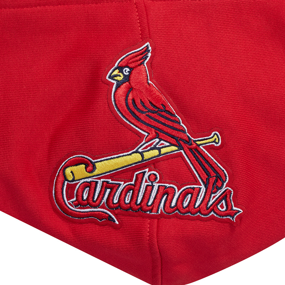 MLB ST. LOUIS CARDINALS CITY ARCH CHANDAIL À CAPUCHON EN MOLLETON POUR HOMME (ROUGE)