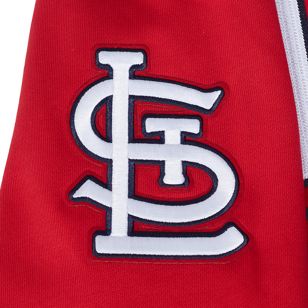 MLB ST. LOUIS CARDINALS CITY ARCH CHANDAIL À CAPUCHON EN MOLLETON POUR HOMME (ROUGE)
