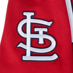 MLB ST. LOUIS CARDINALS CITY ARCH CHANDAIL À CAPUCHON EN MOLLETON POUR HOMME (ROUGE)