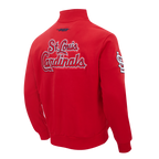 MLB ST. LOUIS CARDINALS CITY ARCH HAUT EN MOLLETON À GLISSIÈRE AU QUART POUR HOMME (ROUGE)