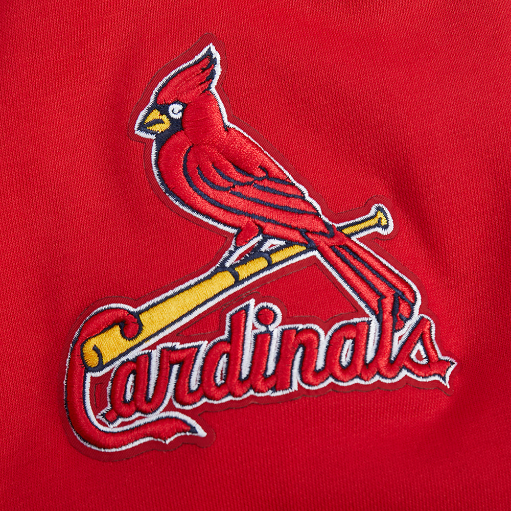 MLB ST. LOUIS CARDINALS CITY ARCH HAUT EN MOLLETON À GLISSIÈRE AU QUART POUR HOMME (ROUGE)