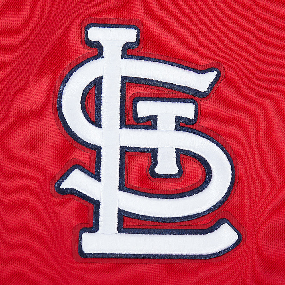 MLB ST. LOUIS CARDINALS CITY ARCH HAUT EN MOLLETON À GLISSIÈRE AU QUART POUR HOMME (ROUGE)