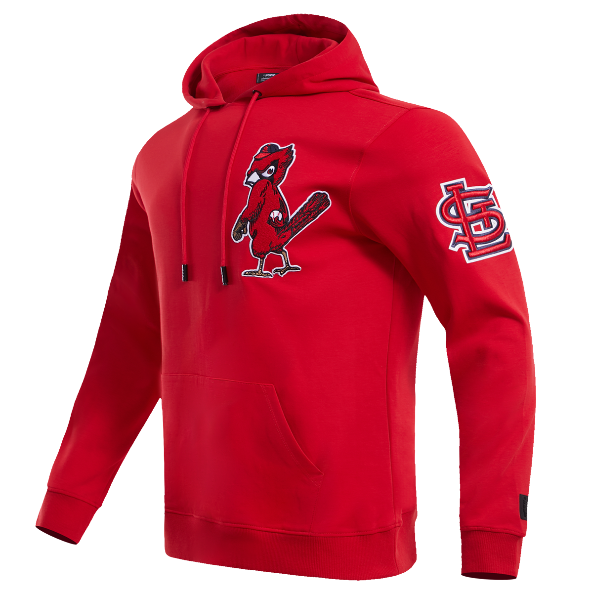 MLB ST. LOUIS CARDINALS CLASSIC CHENILLE MEN'S PULLOVER HOODIE (RED)