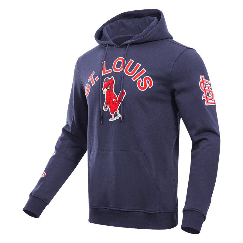 MLB ST. LOUIS CARDINALS CLASSIC MEN'S PULLOVER HOODIE (MIDNIGHT NAVY)