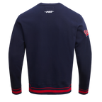 MLB ST. LOUIS CARDINALS MASH UP CHANDAIL À COL ROND EN MOLLETON CÔTELÉ RÉTRO POUR HOMME (MARINE MINUIT/ROUGE/MARINE MINUIT)