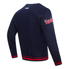 MLB ST. LOUIS CARDINALS MASH UP CHANDAIL À COL ROND EN MOLLETON CÔTELÉ RÉTRO POUR HOMME (MARINE MINUIT/ROUGE/MARINE MINUIT)