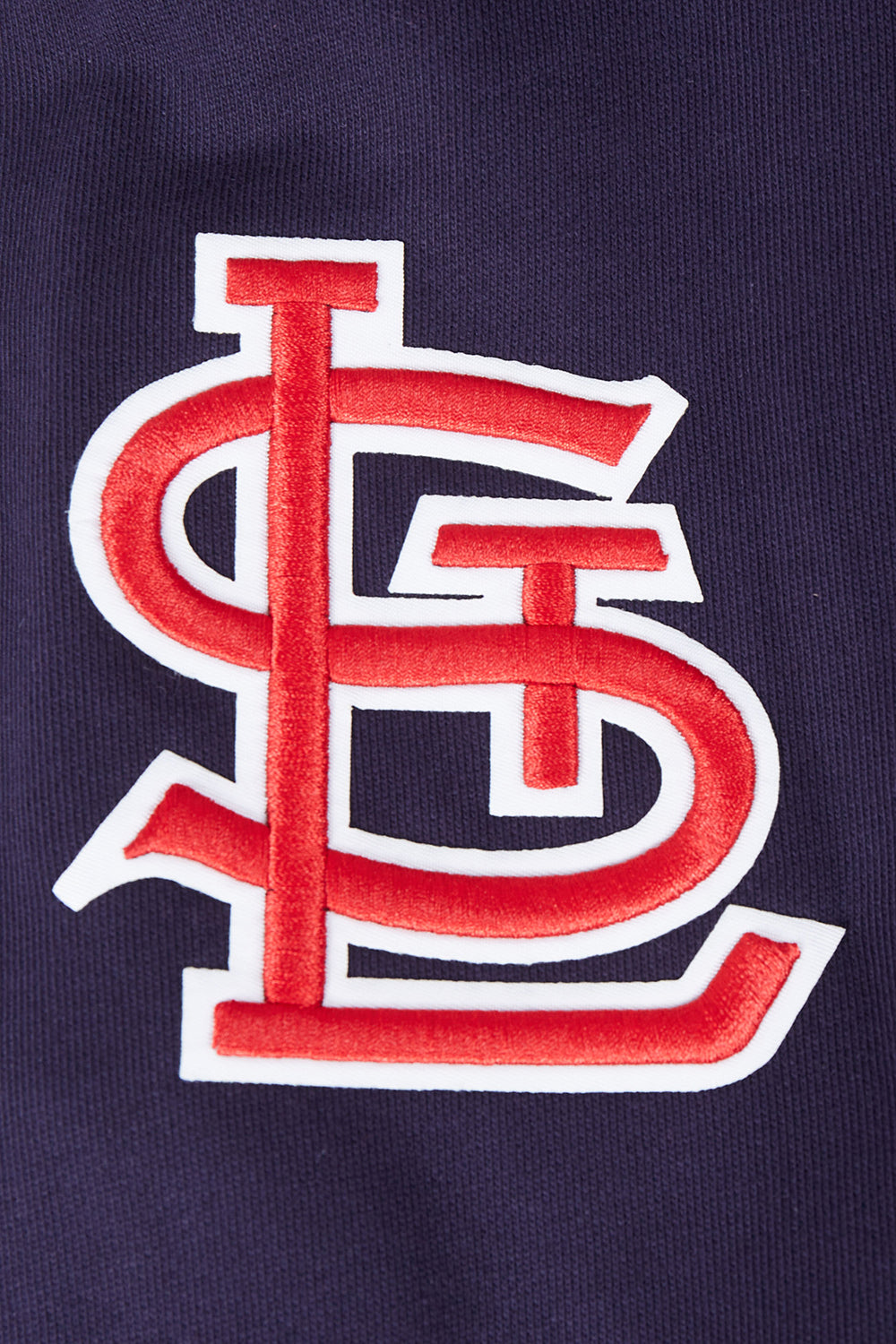 MLB ST. LOUIS CARDINALS OLD ENGLISH CHANDAIL À CAPUCHON EN MOLLETON POUR HOMME (MARINE MINUIT)