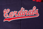 MLB ST. LOUIS CARDINALS OLD ENGLISH CHANDAIL À CAPUCHON EN MOLLETON POUR HOMME (MARINE MINUIT)