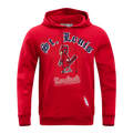 MLB ST. LOUIS CARDINALS OLD ENGLISH CHANDAIL À CAPUCHON POUR HOMME (ROUGE)