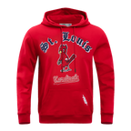 MLB ST. LOUIS CARDINALS OLD ENGLISH CHANDAIL À CAPUCHON POUR HOMME (ROUGE)