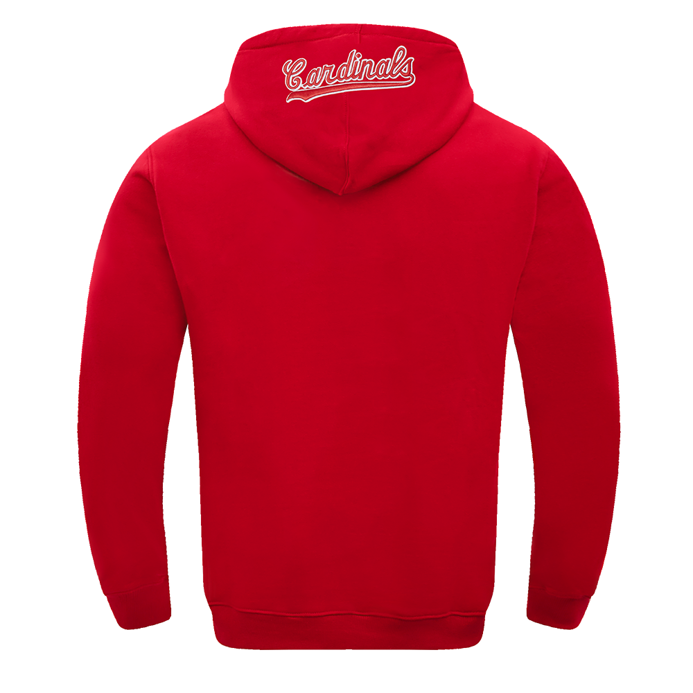MLB ST. LOUIS CARDINALS OLD ENGLISH CHANDAIL À CAPUCHON POUR HOMME (ROUGE)
