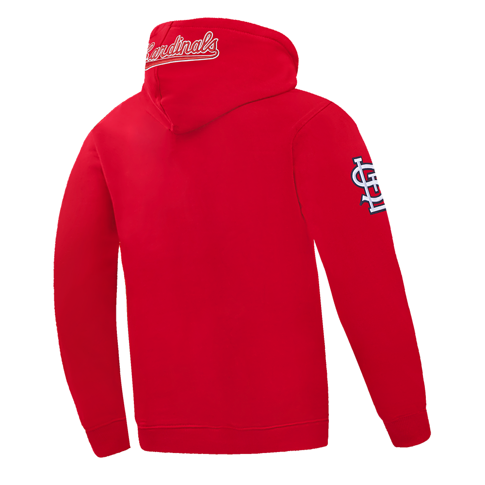 MLB ST. LOUIS CARDINALS OLD ENGLISH CHANDAIL À CAPUCHON POUR HOMME (ROUGE)