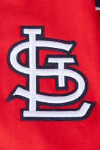 MLB ST. LOUIS CARDINALS OLD ENGLISH CHANDAIL À CAPUCHON POUR HOMME (ROUGE)