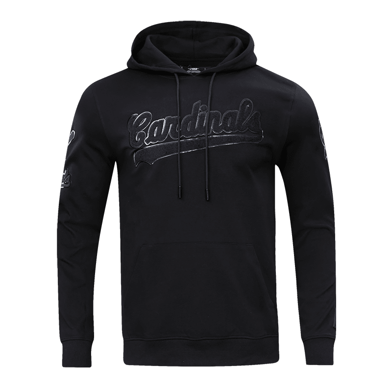 MLB ST. LOUIS CARDINALS TRIPLE BLACK CHANDAIL À CAPUCHON POUR HOMME (TRIPLE NOIR)
