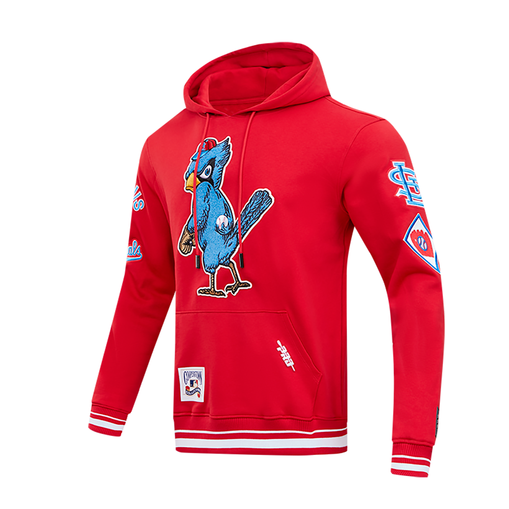 MLB ST. LOUIS CARDINALS RETRO CLASSIC MEN'S PULLOVER HOODIE (RED)