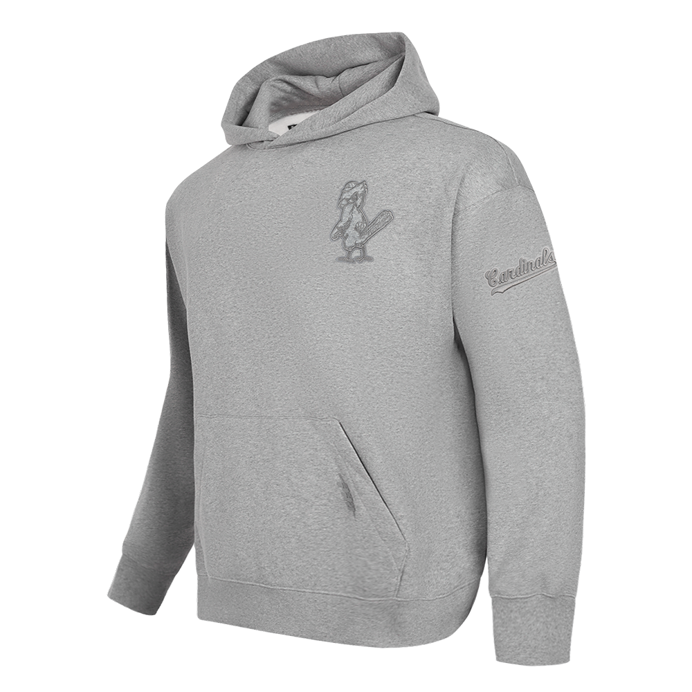 MLB ST. LOUIS CARDINALS NEUTRAL MEN'S PULLOVER HOODIE (DARK HEATHER GRAY)