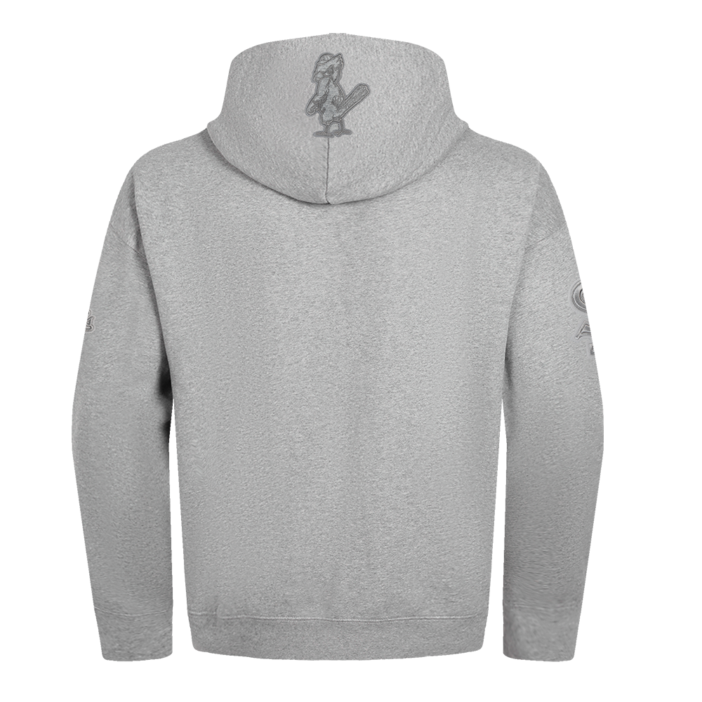 MLB ST. LOUIS CARDINALS NEUTRAL MEN'S PULLOVER HOODIE (DARK HEATHER GRAY)
