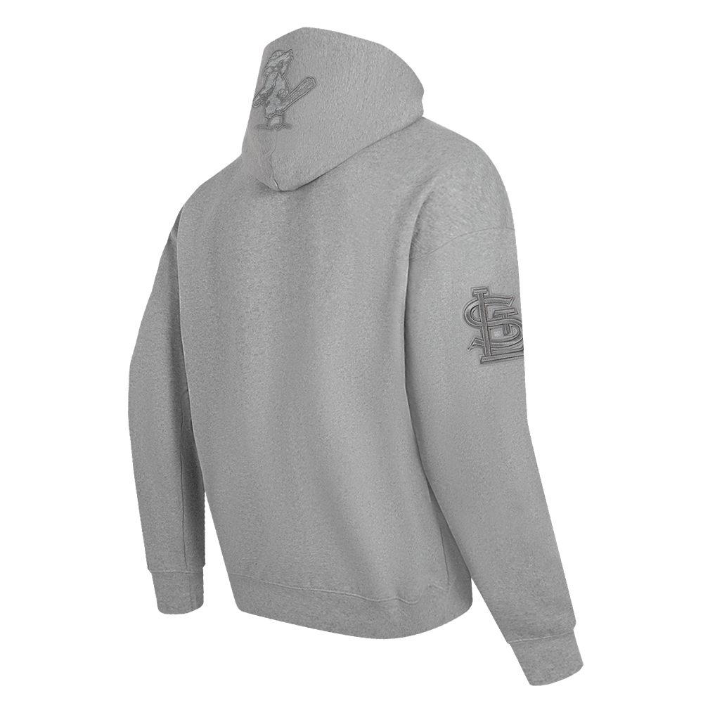 MLB ST. LOUIS CARDINALS NEUTRAL MEN'S PULLOVER HOODIE (DARK HEATHER GRAY)