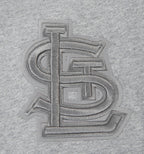 MLB ST. LOUIS CARDINALS NEUTRAL MEN'S PULLOVER HOODIE (DARK HEATHER GRAY)