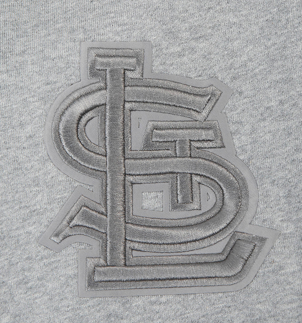 MLB ST. LOUIS CARDINALS NEUTRAL MEN'S PULLOVER HOODIE (DARK HEATHER GRAY)