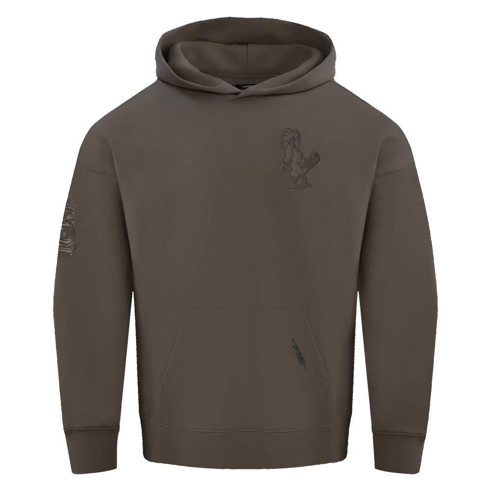 MLB ST. LOUIS CARDINALS NEUTRAL MEN'S PULLOVER HOODIE (DARK TAUPE)