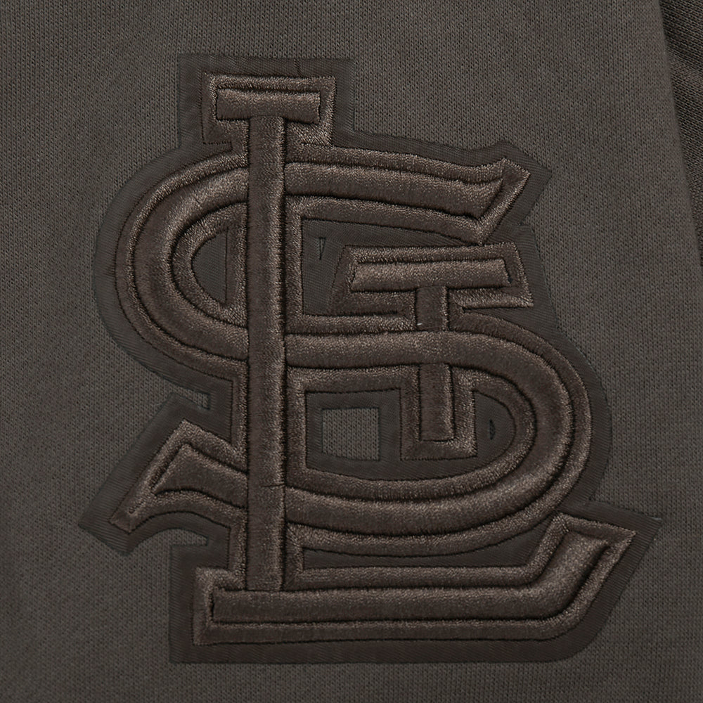 MLB ST. LOUIS CARDINALS NEUTRAL MEN'S PULLOVER HOODIE (DARK TAUPE)