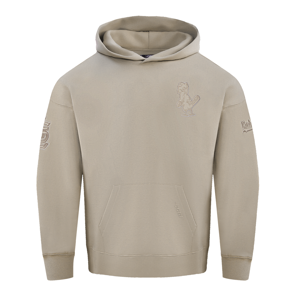 MLB ST. LOUIS CARDINALS NEUTRAL MEN'S PULLOVER HOODIE (TAUPE)