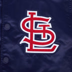 MLB ST. LOUIS CARDINALS SOUVENIR BLOUSON EN SATIN POUR HOMME (MARINE)