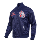 MLB ST. LOUIS CARDINALS SOUVENIR BLOUSON EN SATIN POUR HOMME (MARINE)