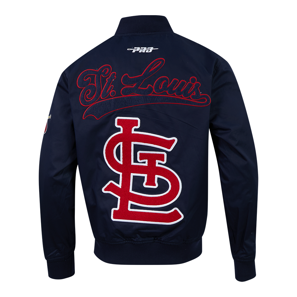 MLB ST. LOUIS CARDINALS LIVING LARGE BLOUSON EN SERGÉ POUR HOMME (MARINE MINUIT)