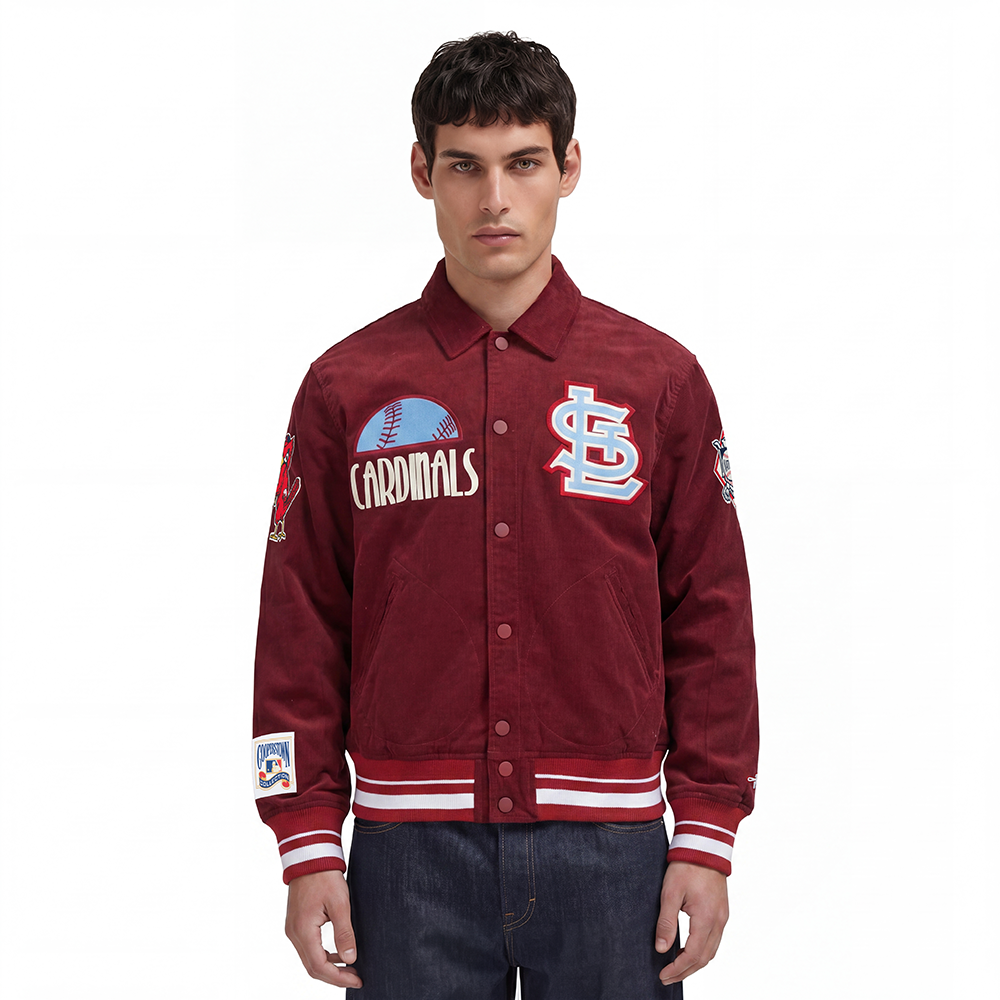 MLB ST. LOUIS CARDINALS ORIGINAL PLAYERS MEN'S JACKET (CARDINAL RED)