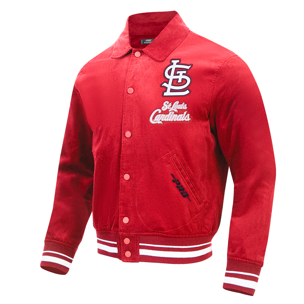 MLB ST. LOUIS CARDINALS CLASSIC CORDUROY MANTEAU POUR HOMME (ROUGE)