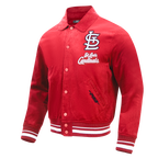 MLB ST. LOUIS CARDINALS CLASSIC CORDUROY MANTEAU POUR HOMME (ROUGE)