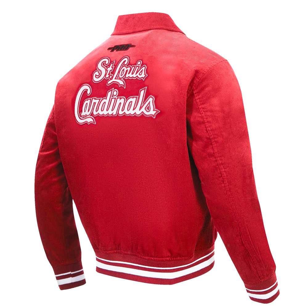 MLB ST. LOUIS CARDINALS CLASSIC CORDUROY MANTEAU POUR HOMME (ROUGE)
