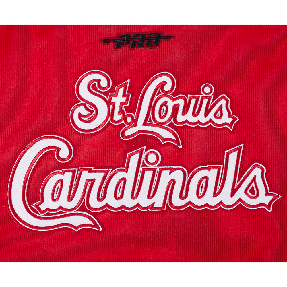MLB ST. LOUIS CARDINALS CLASSIC CORDUROY MANTEAU POUR HOMME (ROUGE)